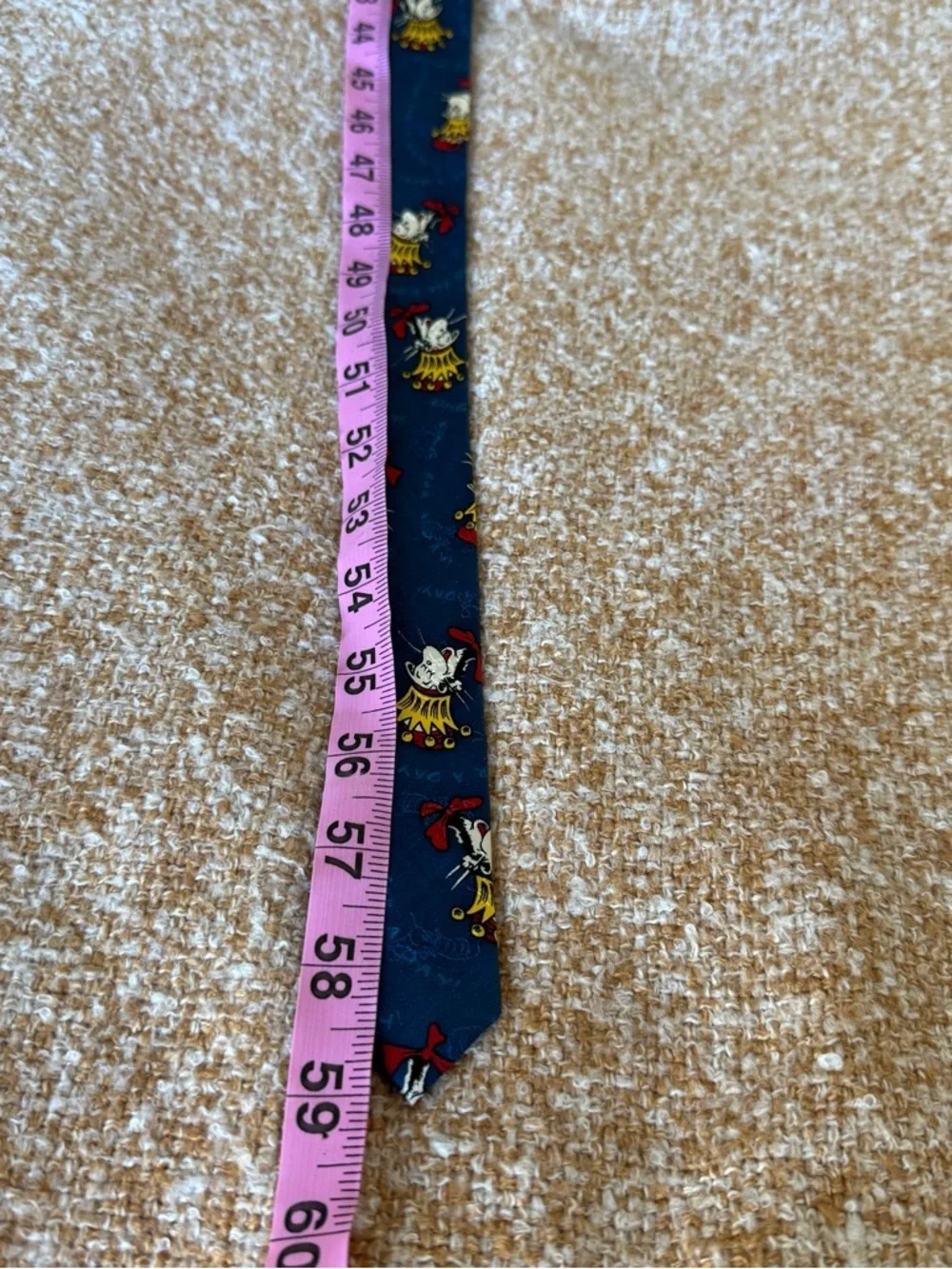 Vintage Dr. Suess Necktie 100%‎ Silk “King For A Day” Pattern Tie Cat In The Hat